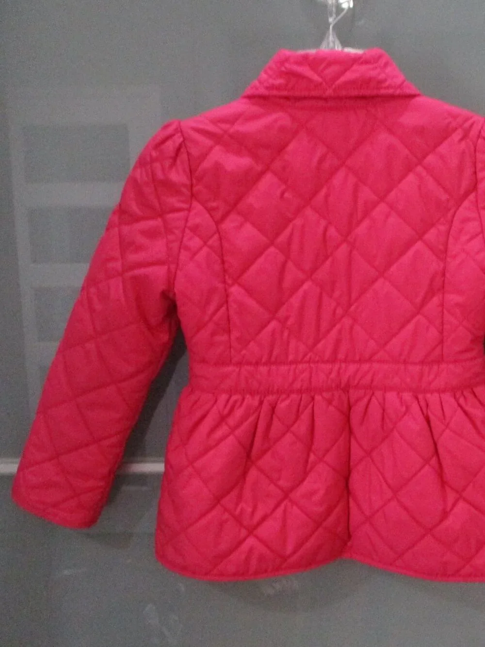 Ralph Lauren Quilted Peplum Girl's Pink Coat Size 6